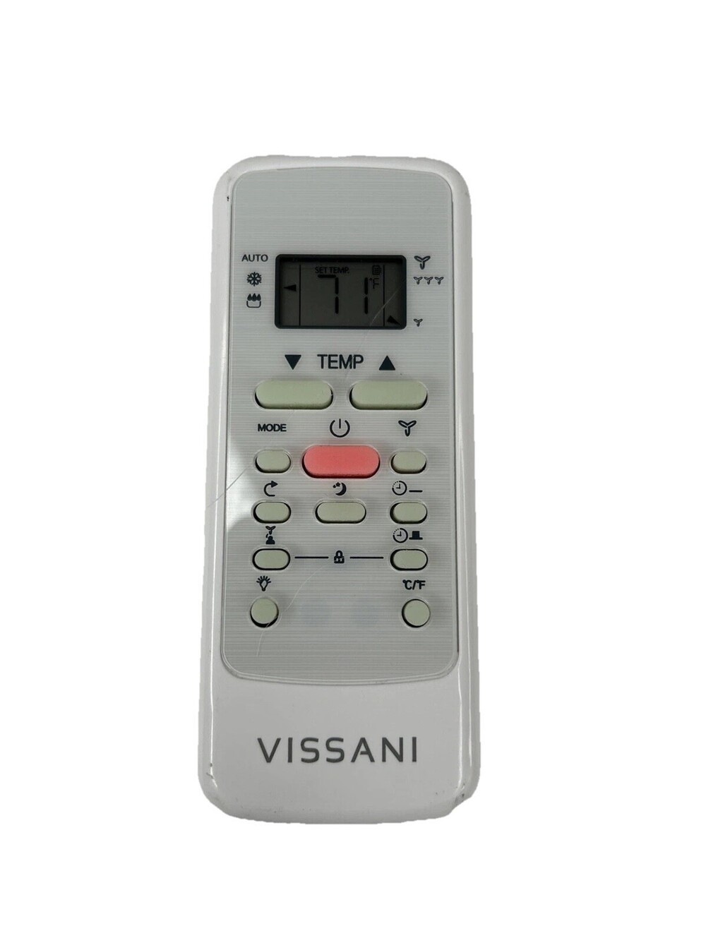 Vissani Remote Control Model Number RG51H2(1)/CEF-M Air Conditioner A/C